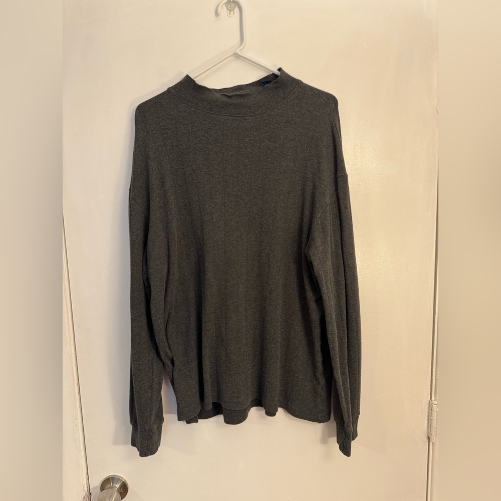 John Ashford men’s large Gray Long Sleeve Tee Soft Knit cotton